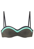 s.Oliver Bikini gornji dio 'Yella'  tirkiz / maslinasta / crna