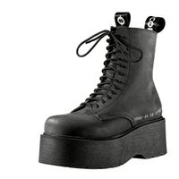 ALTERCORE - Damenboots - Auren - Veganes Nubukleder - Schwarz 36