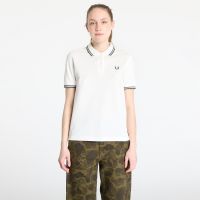 T-shirt FRED PERRY Twin Tipped Shirt Snow White/ Court Green 34