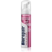 Biorepair Peribioma Gum Protection 2v1 spumă de gură 2 în 1 pentru curățarea dinților și a gingiilor fără periuță de dinți și apă pentru dinti 75 ml