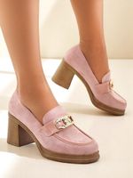 Resti Women's Moccasins on a Block Heel Qeroy