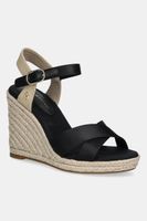 Tommy Hilfiger Sandále Tommy Hilfiger SATIN HIGH WEDGE ESPADRILLE