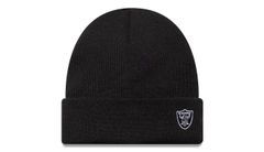 New Era Knit medium NFL Mini logo cuff beanie LASRAI - Pánske - Čapica New Era - Čierne - 60691119 - Veľkosť: One size