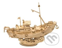 Rybářská loď (3D dřevěné puzzle) - puzzle z kategorie 3D puzzle