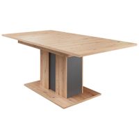 Carryhome ROZŤAHOVACÍ STÔL, grafitová, dub artisan, 160-210/90/75 cm