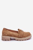 FILIPCZYK Elegáns Velúr Loafers Sötétbézs Laverne