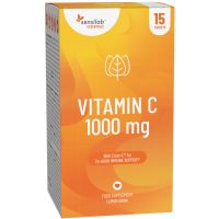 Vitamin C 1000 mg Getränke - Hochdosiert und mit 300% besseren Bioverfügbarkeit dank Ester-C®. Schonend für den Magen. 15 Beutel | Essentials Sensilab