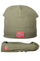 Czapka polarowa z norweską flagą