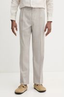 Les Deux Le Deux pantaloni din amestec de in