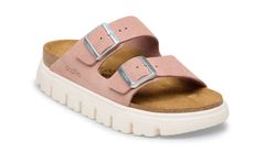 Birkenstock Arizona Chunky Suede Leather Narrow Fit Pink Clay Dámske - Sandále Birkenstock - Ružová - 1031254-8 - Size: 8