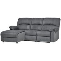 P & B ROHOVÁ SEDACIA SÚPRAVA, textil, sivá