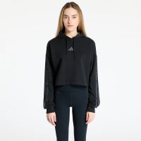 Bluza adidas Essentials 3 Stripes Print French Terry Hoodie Black M