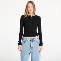 T-shirt Daily Paper Denise Button Long Sleeve T-Shirt Black S
