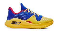 Under Armour Unisex Curry 4 Low FloTro Bărbați - Adidași Under Armour - Albastru - 3026620-400-12.5 - Size: 12.5