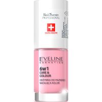 Eveline Cosmetics Nail Therapy Care & Colour кондиціонер для нігтів 6 в 1 відтінок Rose 5 мл