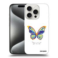 Silikónový čierny obal pre Apple iPhone 16 Pro - Diamanty White