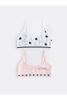 LC Waikiki LCW Kids Printed Cotton Girls' Bustier 2 Pack