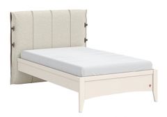 Študentská posteľ 120x200cm s čalúneným čelom meryn - béžová