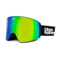 HORSEFEATHERS Snowboardové okuliare Lynx - black/mirror green