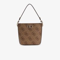 GUESS Karnilla Logo Bucket Latte Logo/Brown Universal