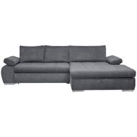 Carryhome ROHOVÁ SEDACIA SÚPRAVA, textil, sivá