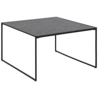 MID.YOU KONFERENČNÝ STOLÍK, čierna, kov, kompozitné drevo, 80/80/48 cm