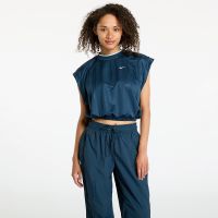 Μπλουζάκι Nike Sportswear Collection Women's Dri-FIT Jacquard Short-Sleeve Jersey Top Armory Navy/ Armory Navy/ White L