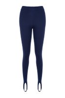 Trendyol Navy Blue High Derék Fuzo Interlock kötött leggings