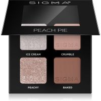 Sigma Beauty Quad Lidschattenpalette Farbton Peach Pie 4 g