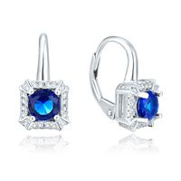 Olivie Strieborné náušnice BLUE 4855