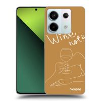 Silikónový čierny obal pre Xiaomi Redmi Note 13 Pro 5G - Wine not