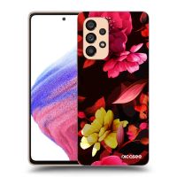 Silikónový prehľadný obal pre Samsung Galaxy A53 5G A536 - Dark Peonny