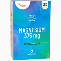Essentials Magnesium 375 mg - 30 Magnesium-Kapseln mit hoher Absorption. 375 mg reines marines Magnesium. Muskeln entspannung. Vegan | Sensilab