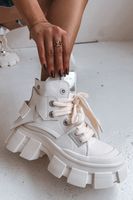 Skórzane Ocieplane Sportowe Botki GOE