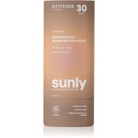 Attitude Sunly Tinted Face Stick mineralna krema za sončenje v paličici SPF 30 20 g