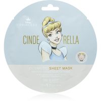 Mad Beauty Disney Princess Cinderella maska łagodząca w płacie o zapachu lawendy 25 ml