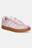 adidas sneakers pentru copii VL COURT 3.0 culoarea roz, JS3484
