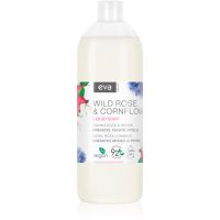 Eva Natura Wild rose & Cornflower кремове рідке мило для рук замінний блок 1000 мл