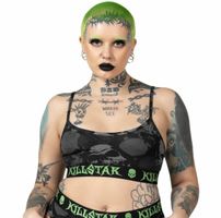 KILLSTAR - Damen Bustier - Tzompantli Crop  - Schwarz XS