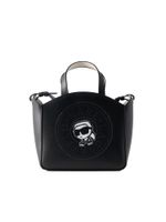 Karl Lagerfeld Ručna torbica 'IKON CIRCLE'  crna / bijela