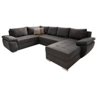 Livetastic SEDACÍ SOUPRAVA, textil, hnědá