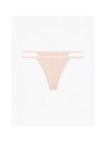 2PACK stringi damskie CK ONE beżowe (QD3807E-TRN)