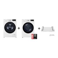 PRACÍ SET - LG Pračka FA49V5VW1W + Sušička RC81V9AV3N + Výsuvný mezikus ZDARMA