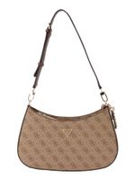 GUESS Ručna torbica 'NOELLE II TOP ZIP SHOULDER BAG'  smeđa / svijetlosmeđa