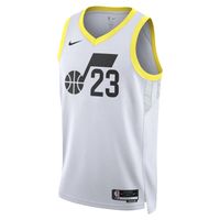 Nike Dri-FIT NBA Utah Jazz Association Edition 2022/23 Swingman Jersey - Pánske - Dres Nike - Biele - DN2097-108 - Veľkosť: M
