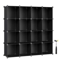 Boxxx REGÁL NA TOPÁNKY, čierna, 123/123/31 cm