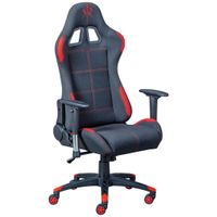 MID.YOU KANCELÁRSKE KRESLO, sieť, červená, čierna