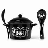 šalica sa žlicom ALCHEMY GOTHIC - Bat Broth