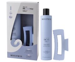 Darčeková sada pre suché vlasy Selective Professional OnCare Daily WeCareYou Kit - šampón + škripec zadarmo + darček zadarmo