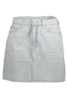 CALVIN KLEIN WOMEN&#39;S LIGHT BLUE SHORT SKIRT